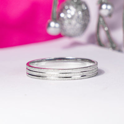 Dylan Sterling Silver Wedding Band