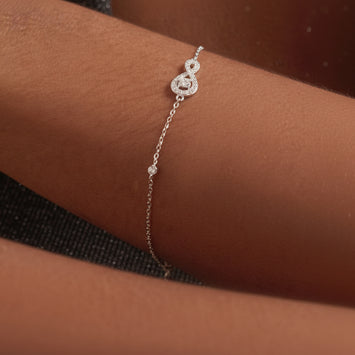 Doris Moissanite Sterling Silver Bracelet