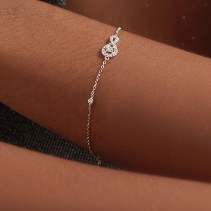 Doris Moissanite Sterling Silver Bracelet