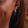 Doris Moissanite Sterling Silver Earring