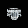 Willow Emerald 10Karat White Gold Moissanite 2 in 1 Ring