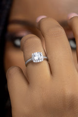 Ebony 18Karat White Gold Engagement Ring
