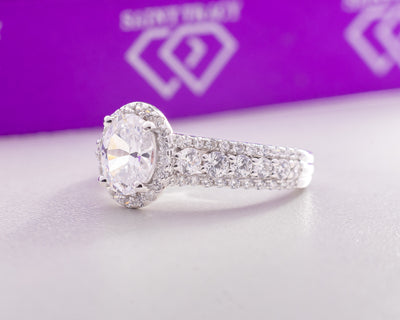 Eliana Sterling Silver Engagement Ring