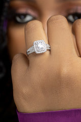 Etoro Sterling Silver Engagement Ring