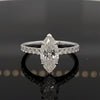 Joella Marquise 10Karat White Gold Moissanite Engagement Ring