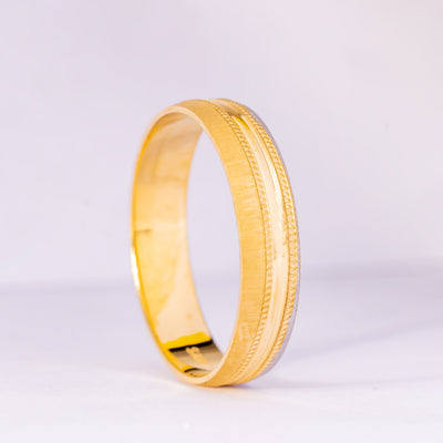 Hector 18Karat Two- Tone Gold Wedding Band