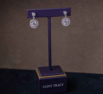 Moissanite Silver Earring