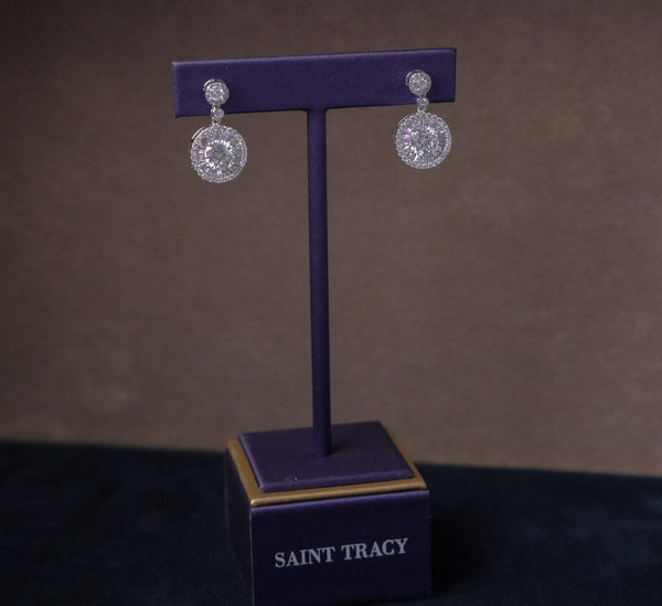 Moissanite Silver Earring