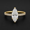 Joella Marquise 10Karat Yellow Gold Moissanite Engagement Ring