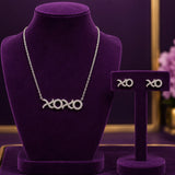Hallie Sterling Silver Necklace and Earring Set