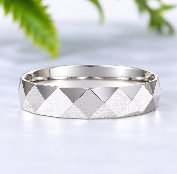 Calvin 18Karat White Gold Wedding Band