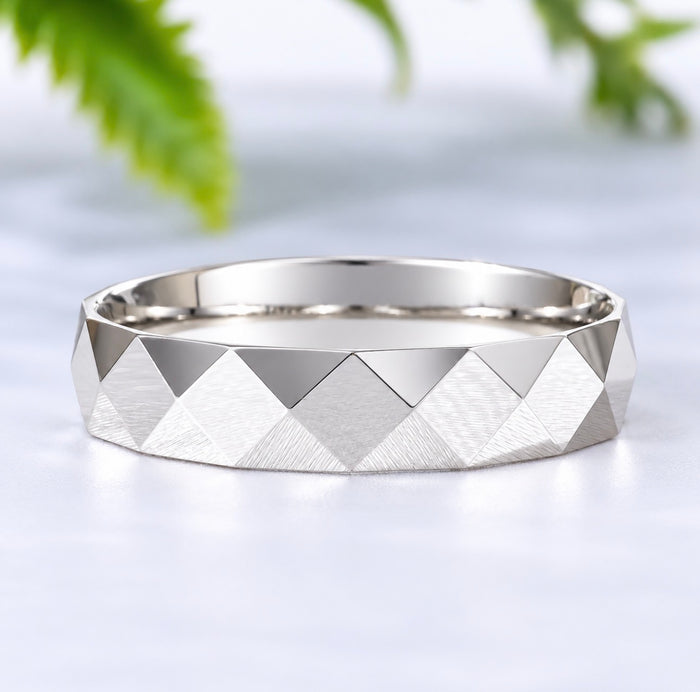 Calvin 18Karat White Gold Wedding Band