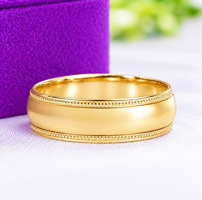 Aiden 18Karat Yellow Gold Wedding Band