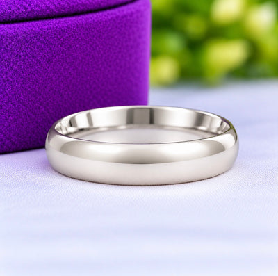 Ethan 10Karat White Gold Wedding Band