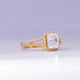 Yvonne Emerald 18Karat Yellow Gold Engagement Ring