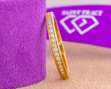 Cheryl 10Karat Yellow Gold Moissanite Wedding Band