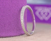 Cheryl 10Karat White Gold Moissanite Wedding Band