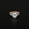 Lizzie Oval 18Karat Yellow Gold Moissanite Engagement Ring