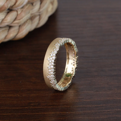 Brandon 10Karat Yellow Gold Moissanite Wedding Band