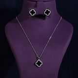 Dovie Moissanite Sterling Silver Necklace and Earring Set