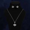 Dorcas Moissanite Sterling Silver Necklace and Earring Set