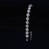 Viola Moissanite Sterling Silver Bracelet