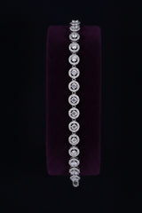 Viola Moissanite Sterling Silver Bracelet