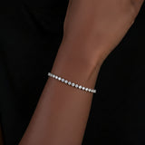 Solene Moissanite Sterling Silver Bracelet