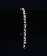 Solene Moissanite Sterling Silver Bracelet