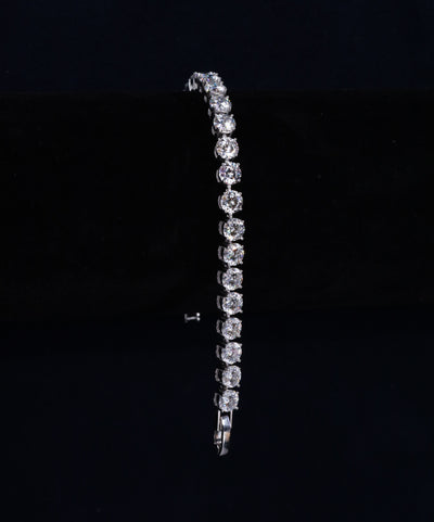 Solene Moissanite Sterling Silver Bracelet