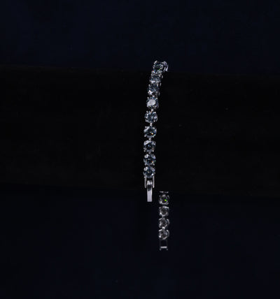 Solene Moissanite Sterling Silver Bracelet
