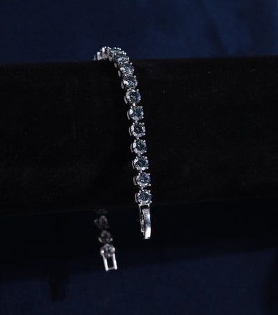 Ophelia Moissanite Sterling Silver Bracelet