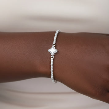 Miranda Moissanite Sterling Silver Bracelet