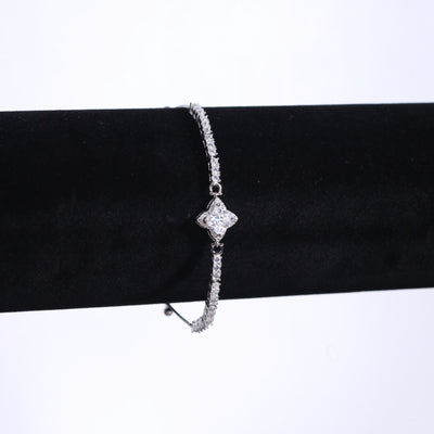 Tabitha Moissanite Sterling Silver Bracelet