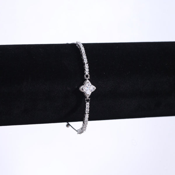 Tabitha Moissanite Sterling Silver Bracelet