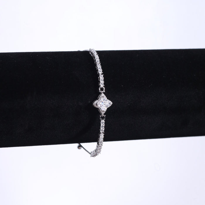 Tabitha Moissanite Sterling Silver Bracelet