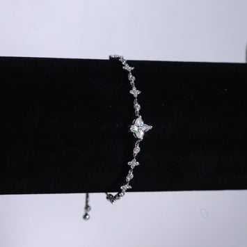 Eve Moissanite Sterling Silver Bracelet