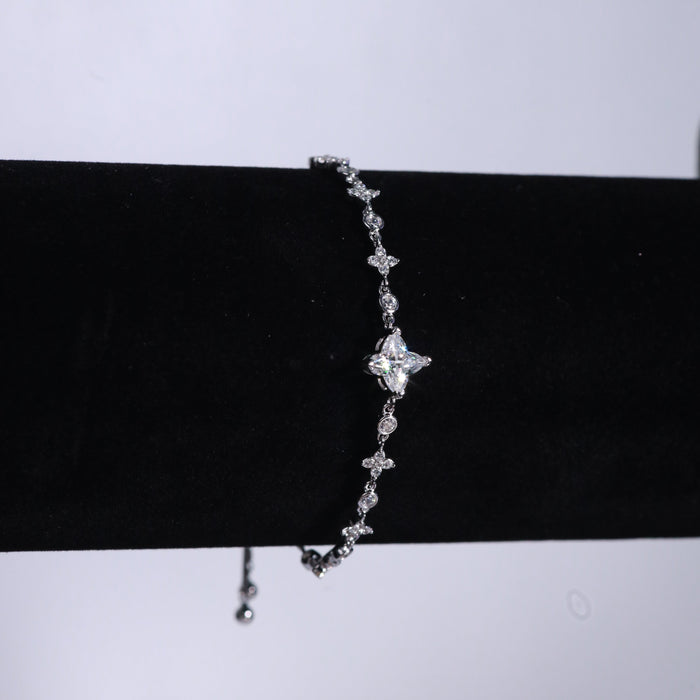 Eve Moissanite Sterling Silver Bracelet