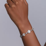 Caroline Moissanite Sterling Silver Bracelet