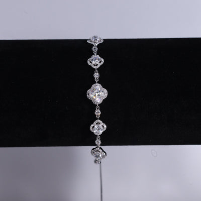 Caroline Moissanite Sterling Silver Bracelet