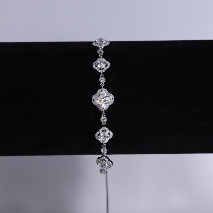 Caroline Moissanite Sterling Silver Bracelet