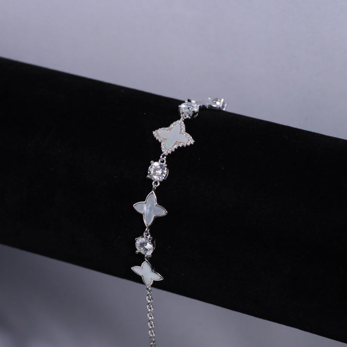 Emilia Moissanite Sterling Silver Bracelet