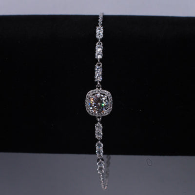 Isadora Moissanite Sterling Silver Bracelet