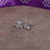 Marina Moissanite Sterling Silver Earring