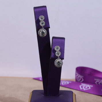 Peggy Moissanite Sterling Silver Earring