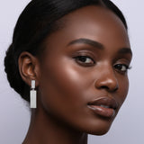 Amaya Moissanite Sterling Silver Earring