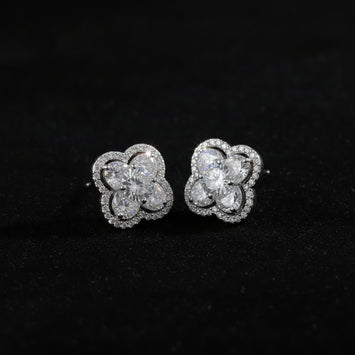 Eden Moissanite Sterling Silver Earring