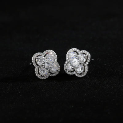 Eden Moissanite Sterling Silver Earring