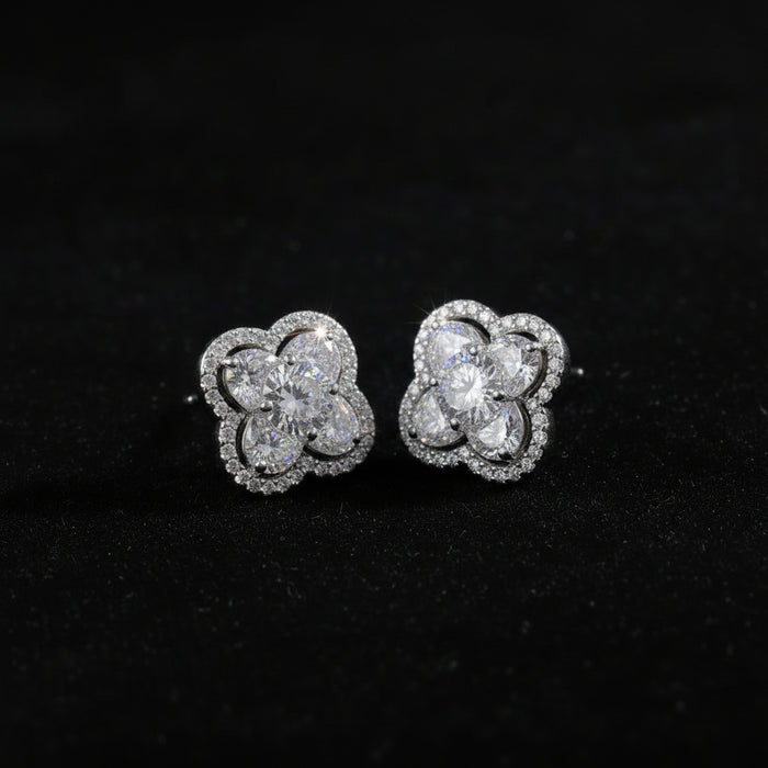 Eden Moissanite Sterling Silver Earring