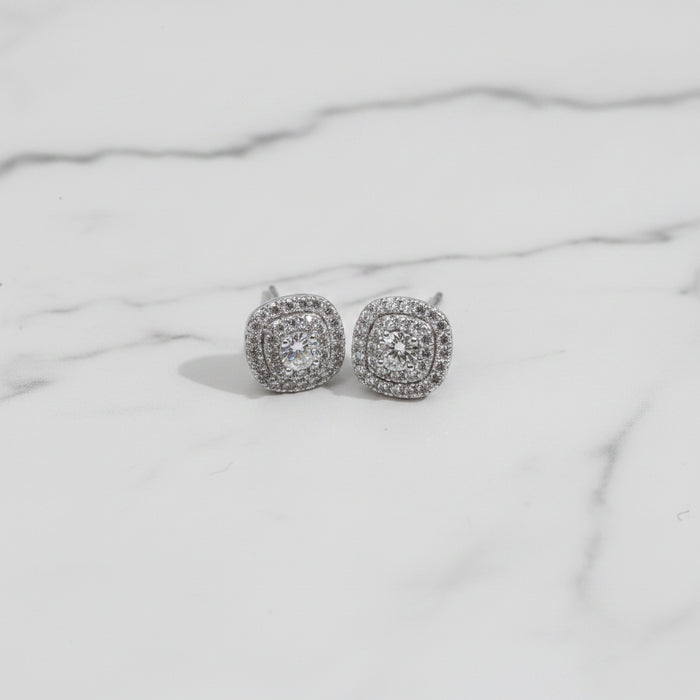Goldie Moissanite Sterling Silver Earring